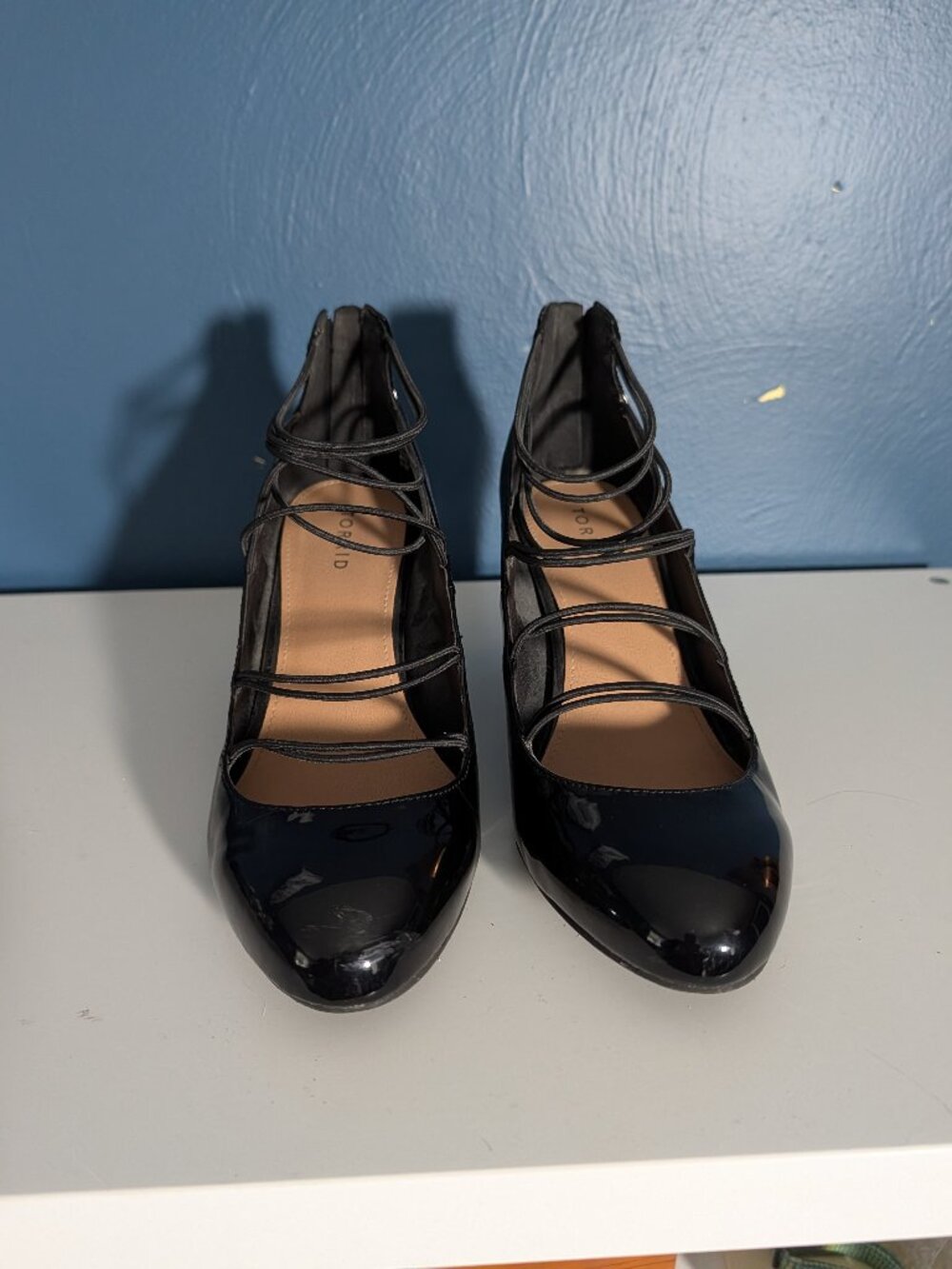 Torrid Shiny black heels size 10.5